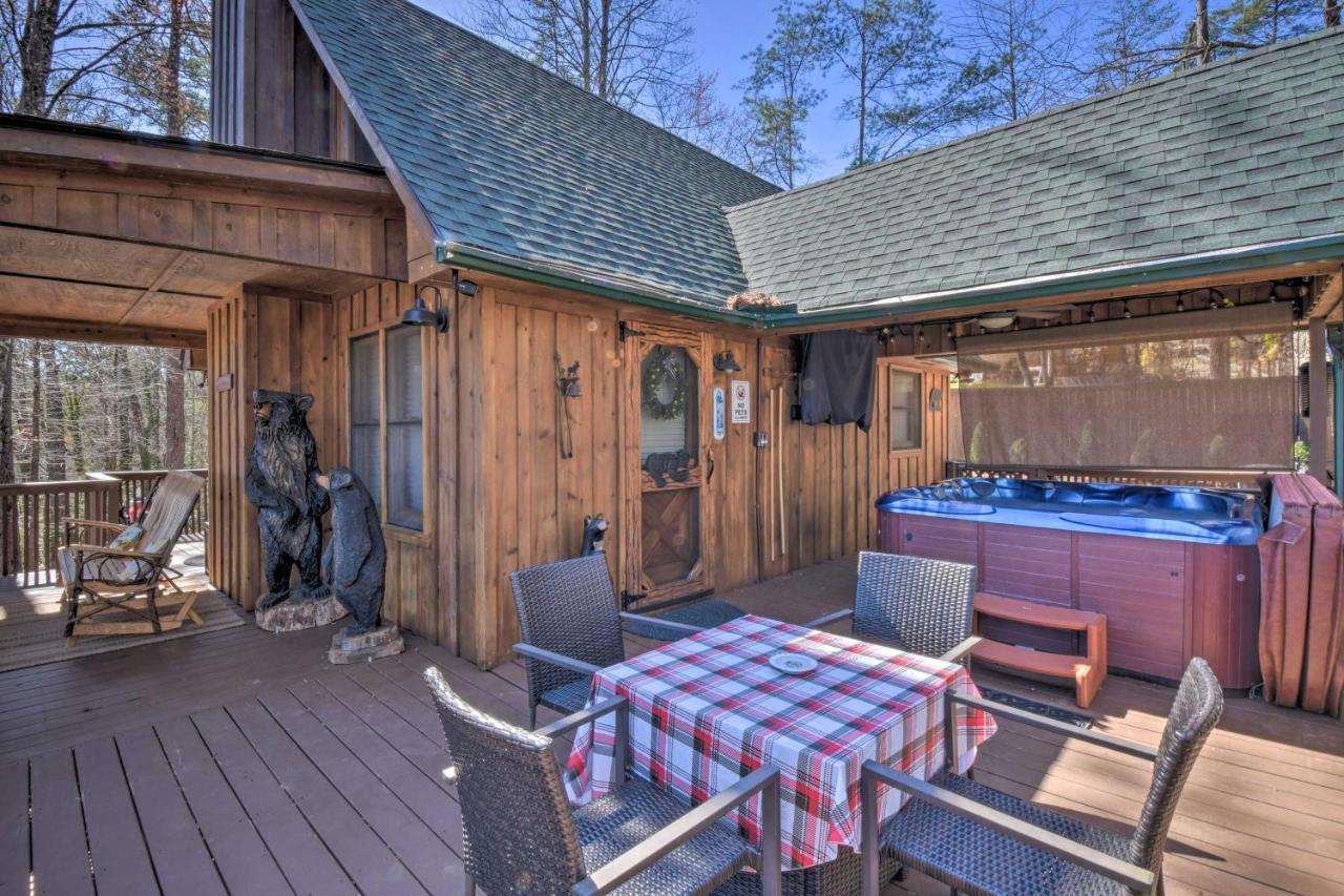 Helen Cabin With Deck And Hot Tub Less Than Half Mi To Main St Екстер'єр фото